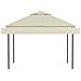 Gazebo Con Tetto Doppio Estendibile 3x3x2,75 M Crema 180 G / m² - Foto miniatura 6
