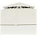 Gazebo Con Tetto Doppio Estendibile 3x3x2,75 M Crema 180 G / m² - Foto miniatura 7