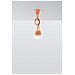Lampadario A Sospensione, In Plastica, 15 X Max. 100, Colore: Arancione - Foto miniatura 2