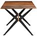 Tavolo Da Pranzo 180x90x76 Cm In Legno Massello Di Mango - Foto miniatura 3