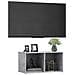 Mobile Porta TV Grigio Cemento 72x35x36,5 cm Legno Multistrato - Foto miniatura 3