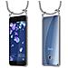 Catena Di Telefoni Cellulari Compatibile Con Htc Ocean / U11 In Grigio Argento - Coperchio Protettivo In Silicone Con Anelli D'argento, Cinturino In Corda E Custodia Staccabile - Foto miniatura 8