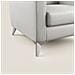 Orione Poltroncina In Ecopelle Moderna E Impermeabile T04 Grigio chiaro X - Foto miniatura 4