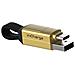 Cavo Multiconnettore inCharge 6 USB-C / Lightning / Micro USB Portachiavi Colore Oro - Foto miniatura 1
