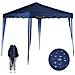 Gazebo 3x3 Pieghevole Blu Impermeabile Richiudibile Tendone Giardino Con Sacca - Foto miniatura 1