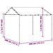 Tenda a Baldacchino Beige 4x4 m in Acciaio e Tessuto - Foto miniatura 2