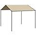 Tenda a Baldacchino Beige 4x4 m in Acciaio e Tessuto - Foto miniatura 1