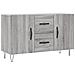 Credenza Grigio Sonoma 100x36x60 Cm In Legno Multistrato - Foto miniatura 2