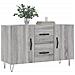 Credenza Grigio Sonoma 100x36x60 Cm In Legno Multistrato - Foto miniatura 3