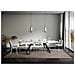 Tavolo Allungabile 90x160/420 Cm Proxy Telaio Antracite - Bianco Frassino - Foto miniatura 3