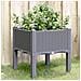 Fioriera Da Giardino Con Gambe Grigia 40x40x42 Cm In Pp - Foto miniatura 1