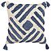 Cuscino Decorativo Jacaranda Cotone 45 X 45 Cm Geometrico Trapuntato Blu - Foto miniatura 2