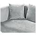 Chaise Longue Versione Sinistra Chaumont Velluto Grigio Chiaro - Foto miniatura 5
