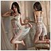 Set Di Biancheria Intima Pethuel Tuta Di Pizzo Qqfz-b32-0509-2 Bianco - Foto miniatura 2