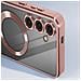 Cover Magsafe Per Samsung S24 In Silicone Bordo Cromato - Foto miniatura 5