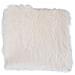 Pouf Lambskin - Bianco - Poliestere - 40x40x6,5 Cm - Foto miniatura 1