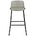 Jasmin Set Di 2 Sgabelli Imbottiti In Pu Grigio Chiaro - Foto miniatura 2