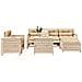 Set Divani Da Giardino 7 Pz In Legno Massello Di Pino - Foto miniatura 8
