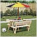Ombrellone Da Giardino Per Bambini Con Palo In Legno 120x140cm - Foto miniatura 1
