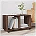 Mobiletto Con Ruote Rovere Marrone 72x33x42,5 Cm In Truciolato - Foto miniatura 3