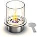 Bruciatore Tondo Con Vetro Per Camino A Bioetanolo Biocamino Inox 1,5 Lt D. 25 - Foto miniatura 1