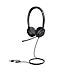 UH37 Dual UC Auricolare Cablato A Padiglione Ufficio USB Type-C / USB Type-A Nero - Foto miniatura 2