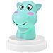 Ippopotamo Led Luce Notturna Silly Hippo Design Divertente, Verde Acqua - Foto miniatura 2