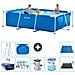 Piscina Fuori Terra - Rettangolo - 300x200x75 Cm - Blu - Include Accessori Coordinati A179 - Foto miniatura 1