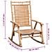Sedia A Dondolo Con Cuscino In Bambù - Foto miniatura 8