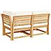 Lusso Casadino -  Set Salotto Da Giardino 2 Pz Con Cuscini Legno Massello Acacia - Foto miniatura 5