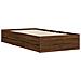 Giroletto Cassetti Rovere Marrone 75x190 Cm Legno Multistrato - Foto miniatura 3