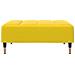 Divano Letto 2 Posti con Sgabello Giallo in Velluto - Foto miniatura 6