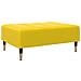 Divano Letto 2 Posti con Sgabello Giallo in Velluto - Foto miniatura 7