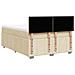 Giroletto a Molle con Materasso Crema 160x200 cm in Tessuto - Foto miniatura 6