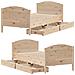 Letto senza Materasso 75x190 cm in Legno Massello Pino - Foto miniatura 9