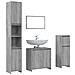 Set Mobili da Bagno 4 pz Grigio Sonoma in Legno Multistrato - Foto miniatura 1