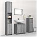 Set Mobili da Bagno 4 pz Grigio Sonoma in Legno Multistrato - Foto miniatura 2