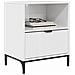 Comodini 2 pcs Bianco lucido 49 x 36 x 61 cm Legno multistrato - Foto miniatura 3