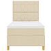 Letto a molle con materasso Crema 90 x 190 cm Tessuto - Foto miniatura 9