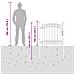 Cancello per recinzione con blocco Grigio 100 x 100 cm - Foto miniatura 8