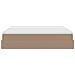 Struttura Letto Pouf con Materasso 160x200 cm Similpelle - Foto miniatura 9