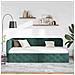 Cornice del letto ad angolo Verde Scuro 100 x 200 cm Velluto - Foto miniatura 4
