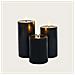 Set Di Candele Led Senza Fiamma Serie Magic Black (3 Pz) Con Telecomando - Diametro 7,5 Cm - Foto miniatura 1