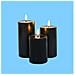 Set Di Candele Led Senza Fiamma Serie Magic Black (3 Pz) Con Telecomando - Diametro 7,5 Cm - Foto miniatura 2