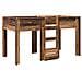 Letto a Castello per Bambini Legno vecchio 100 x 200 cm - Foto miniatura 4