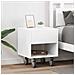 Comodino 2 pcs Bianco 40,5 x 40 x 48 cm Legno multistrato - Foto miniatura 2