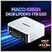 MACO Mini PC AMD Ryzen 7 Pro 6850H 8C16T 24GB LPDDR5 1TB SSD USB4 WiFi6 2.5G LAN Quad Display Computer da gioco - Foto miniatura 1