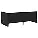 Struttura Letto Angolare con Materasso 2 pcs Nero Velluto - Foto miniatura 9