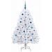 Albero di Natale Artificiale con Rami Pieghevoli Bianco 150 cm - Foto miniatura 3