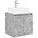 Mobile Lavabo da Parete Grigio Cemento 49,5 x 41 x 62,5 cm - Foto miniatura 1